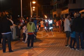 Los Mechones se conjuran con la Noche de San Juan en Melenara (Foto TA)